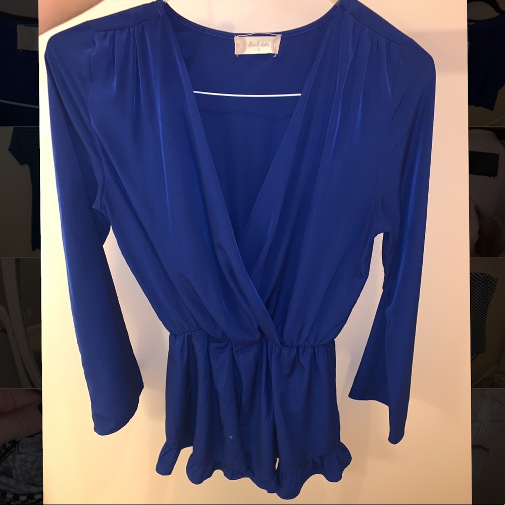 Royal blue alterd state romper